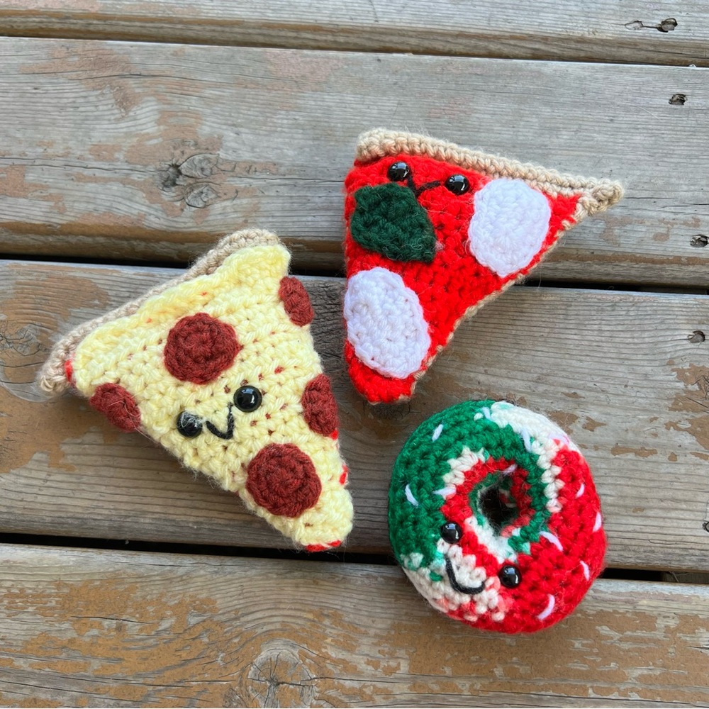 Handmade Plush Donut & Pizza Slices Toys